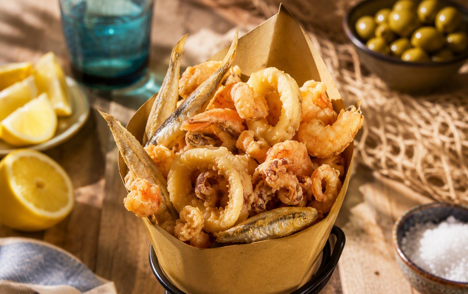 Coppo di frittura di pesce